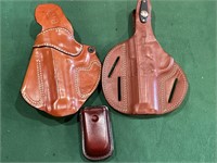 2 - Beretta 92 Leather Holsters with Mag Pouch