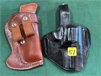 2 - S&W model 60 Leather Holsters