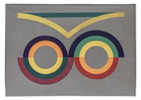 Frank Stella Style Geometric Abstract