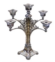 Art Nouveau Silverplate Candelabra