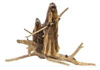 Folk Art Driftwood Gnomes