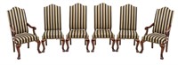 Henredon High Back Upholstered Dining Chairs