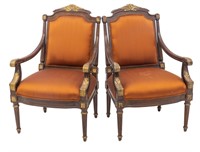 Neoclassical Lounge Chairs