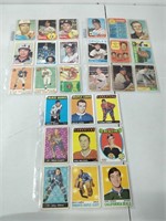 Qty 27 NHL, CFL, & MLB Vintage Cards Incl