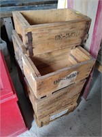 9 Hardwood Crate's 13"x7"x6"H