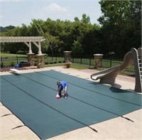 $800Blue wave sport mesh in-ground pool safety cov