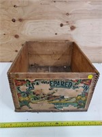 Benson's prepared corn wood box