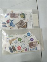 250+ Canada never hinged stamps
