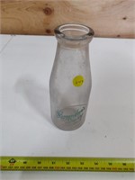 early Kitchener Shoemaker's dairy milk bottle
