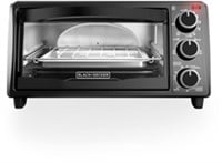 4-Slice Toaster Oven, Black