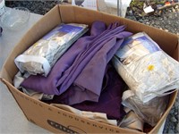 Large Box of Curtain/Drapes/Chair Covers