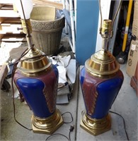 Pair of Heavy Lamps