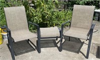 Matching Patio Chairs and Footstool