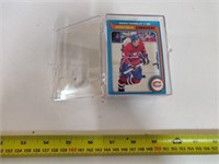 very mixed hockey card group in plastic box