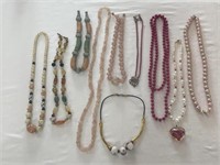 Beaded Necklaces Pinks