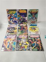 Lot of 9 Marvel Comics