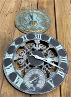 Clock and Sundial
