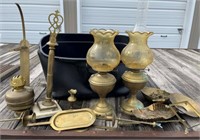 Brass Lamps, Oil Lamps and More
