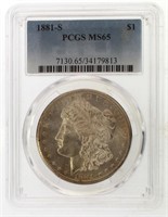 1881 San Francisco MS65 GEM Morgan Silver Dollar