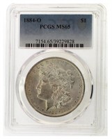 1884 New Orleans MS65 GEM Morgan Silver Dollar
