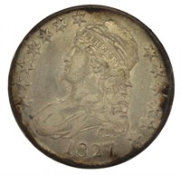 1827 Capped Bust Silver Half Dollar *High Grade