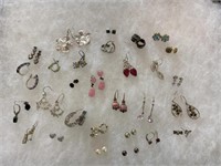 Sterling Silver Earrings Marked