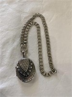 Sterling Silver Locket Necklace -Marked