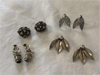 Sterling Silver Earrings -Marked
