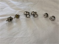 Sterling silver earrings-Marked