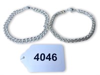 HSN Sterling Silver Magnetic Clasp Bracelets