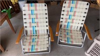 Set of 2 lawn chairs