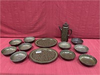 13 pieces Franciscan ware china 10 cereal bowls