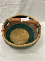 African tribal basket  13” diameter.