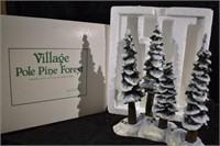 Dept 56 Village "Pole Pine Forest" In Original Box