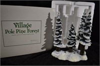 Dept 56 Village "Pole Pine Forest" In Original Box