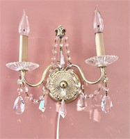 Pair of Waterford Crystal Wall Sconces