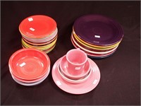 Fiestaware: 10 1/2" plates; 7" plates; 7" bowls