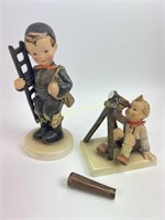 Set of 2 Hummels, boy with ladder, boy with
