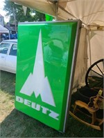 DEUTZ METAL/PLASTIC 2 SIDED HANGING SIGN 1 SIDE