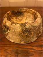 Burl wood bowl