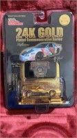 1998 50th Anniversary Nascar 24k gold plated car