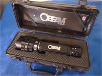 Obeam flashlight in case