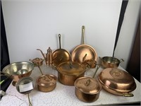 Donnini Handcrafted Italian Copper Cookware, 14 pc