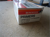 Winchester Lg rifle standard primers, 1000 ct