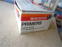 Winchester Lg rifle magnum primers, 1000 ct