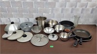 Pots, pans, baking pans, and more
