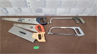 Wood saws and hack saws