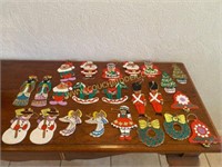 Hand Painted Wooden Christmas Ornaments