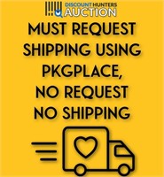 We Can only ship once requested from PkgPlace.