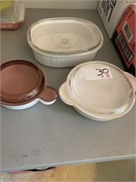 Corningware Casserole Dishes x3
